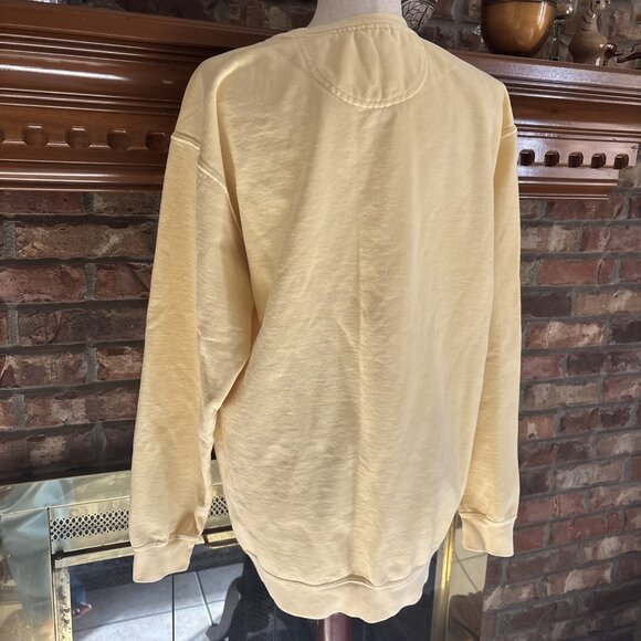 comfort colors sweatshirt Feels Like Whisky Size Large Yellow - Picture 3 of 6